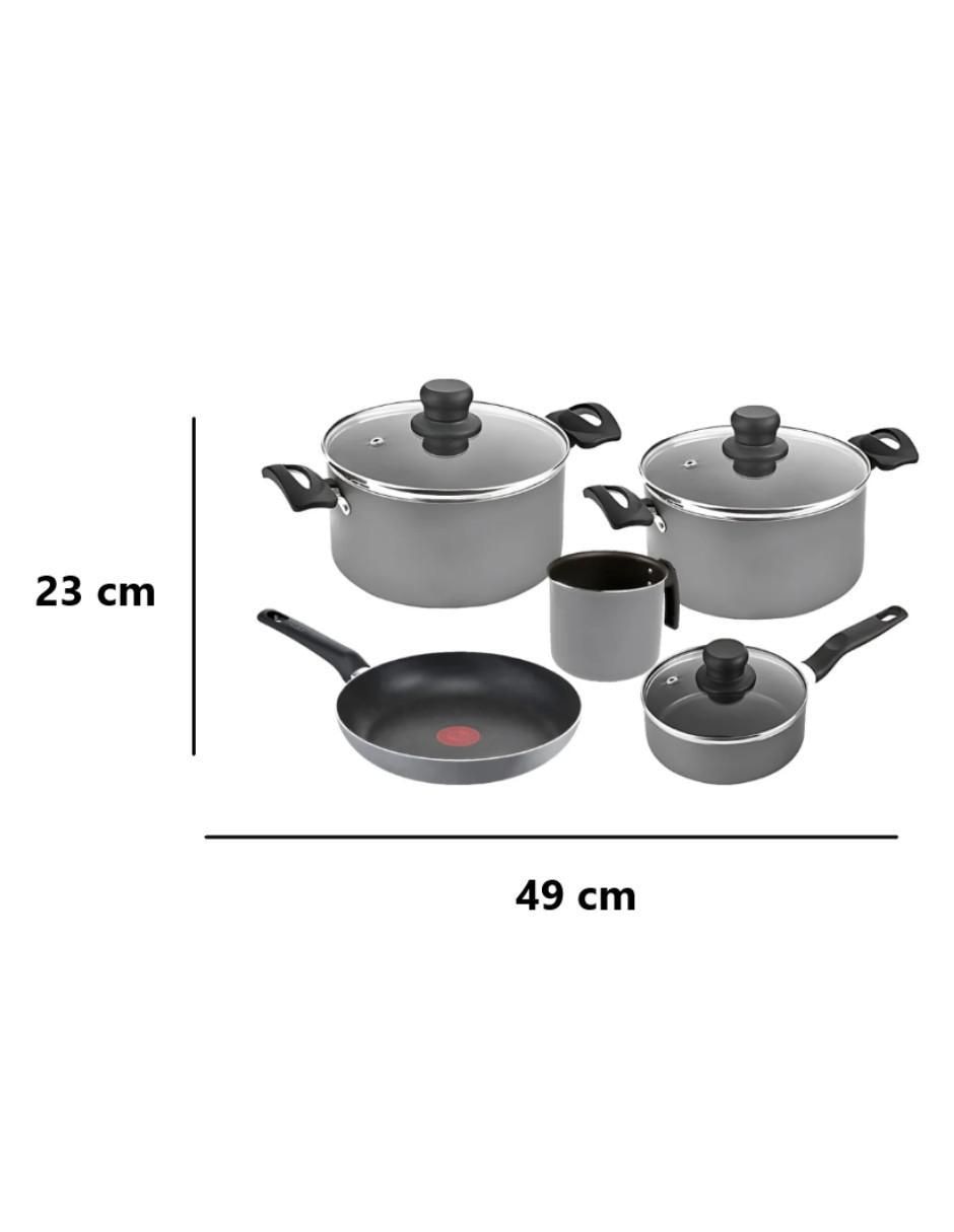 Batería de cocina de aluminio antiadherente easy plus 8 piezas 6