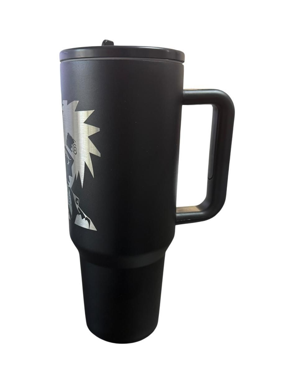 Termo de acero inoxidable Naruto con tapa rosca 1.2 L 2
