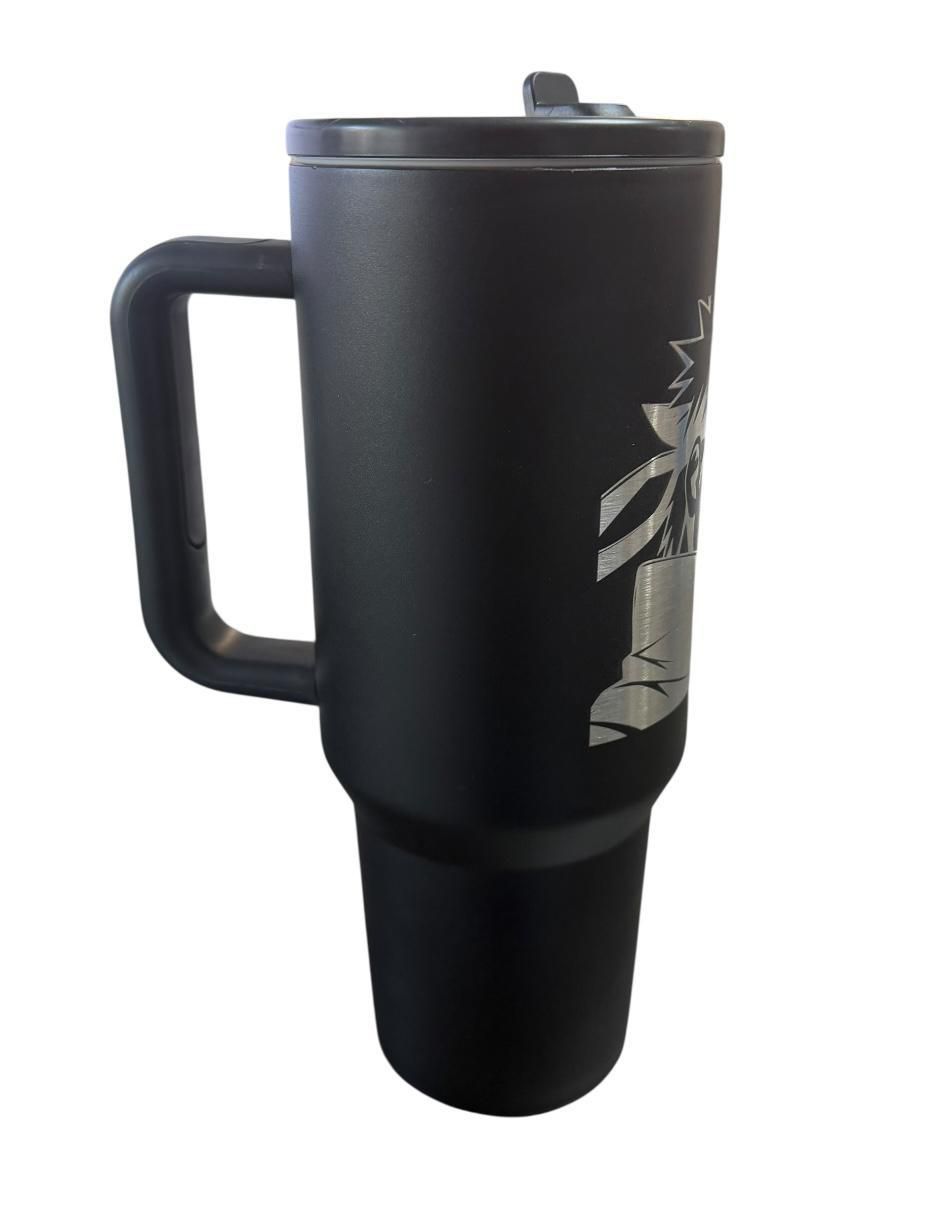Termo de acero inoxidable Naruto con tapa rosca 1.2 L 4