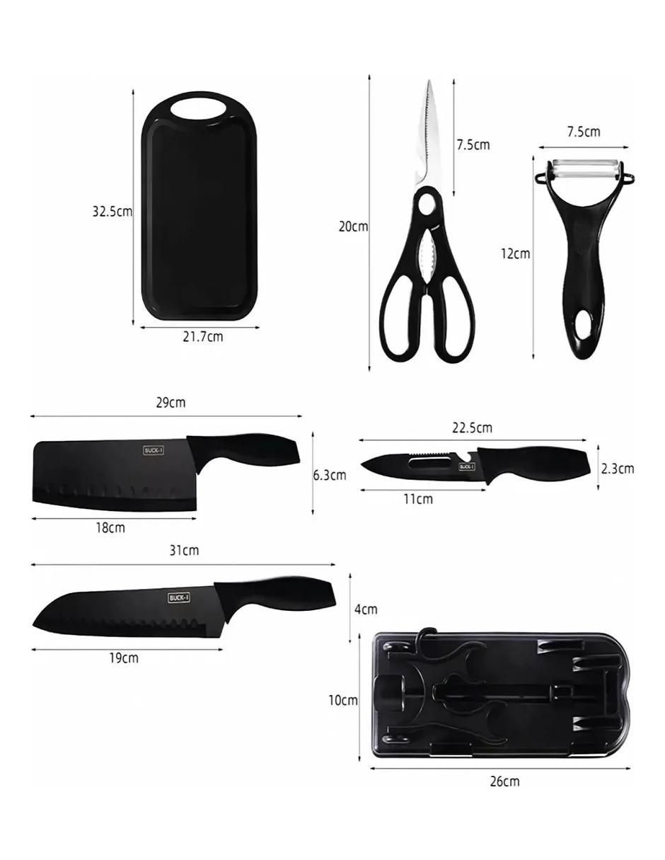 Set de cuchillos multiusos 7 piezas 6