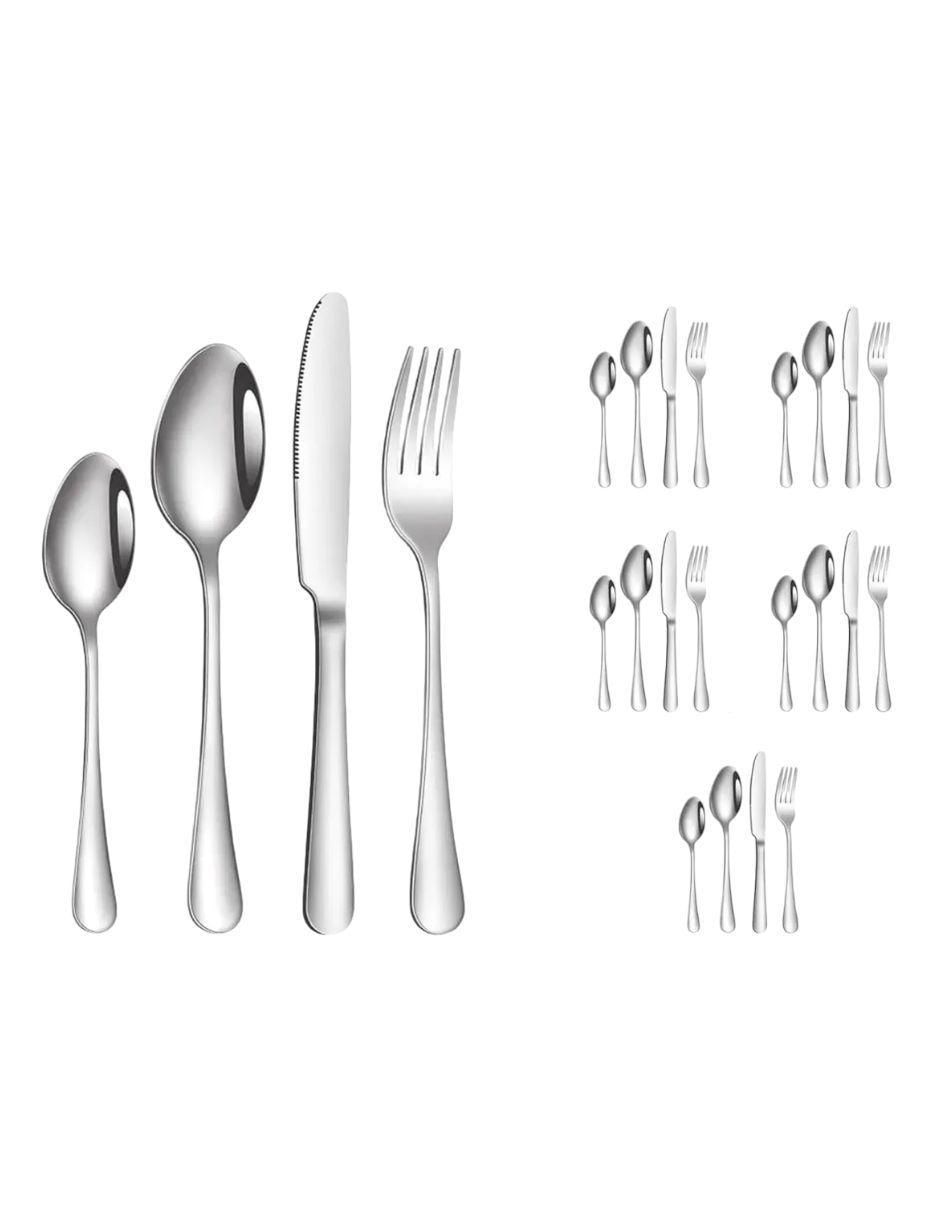 Set cubiertos de acero inoxidable 24 piezas