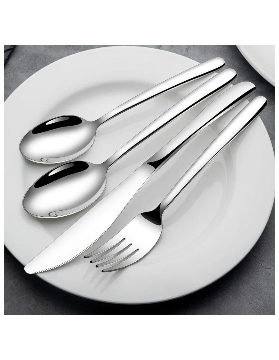 Set cubiertos de acero inoxidable 24 piezas 2