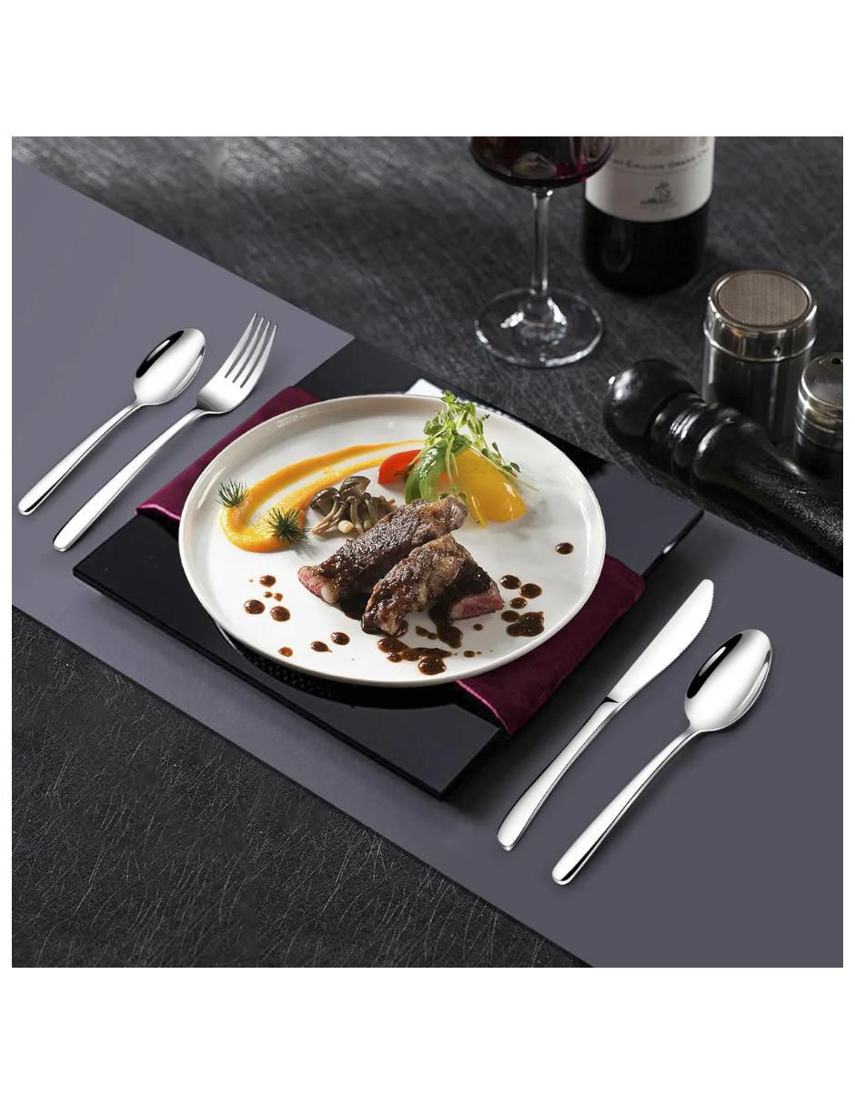 Set cubiertos de acero inoxidable 24 piezas 4