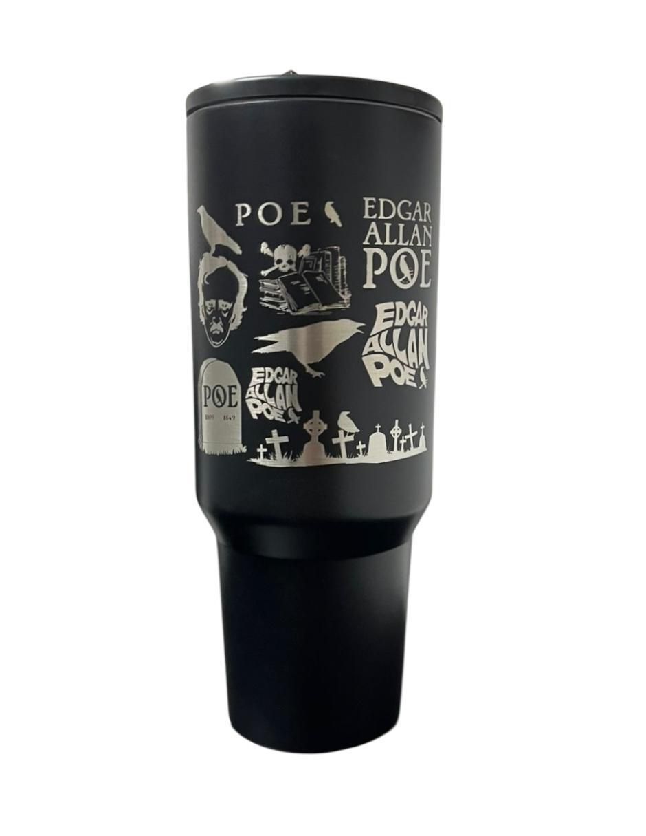 Termo de acero inoxidable Edgar Allan Poe con tapa rosca 1.2 L