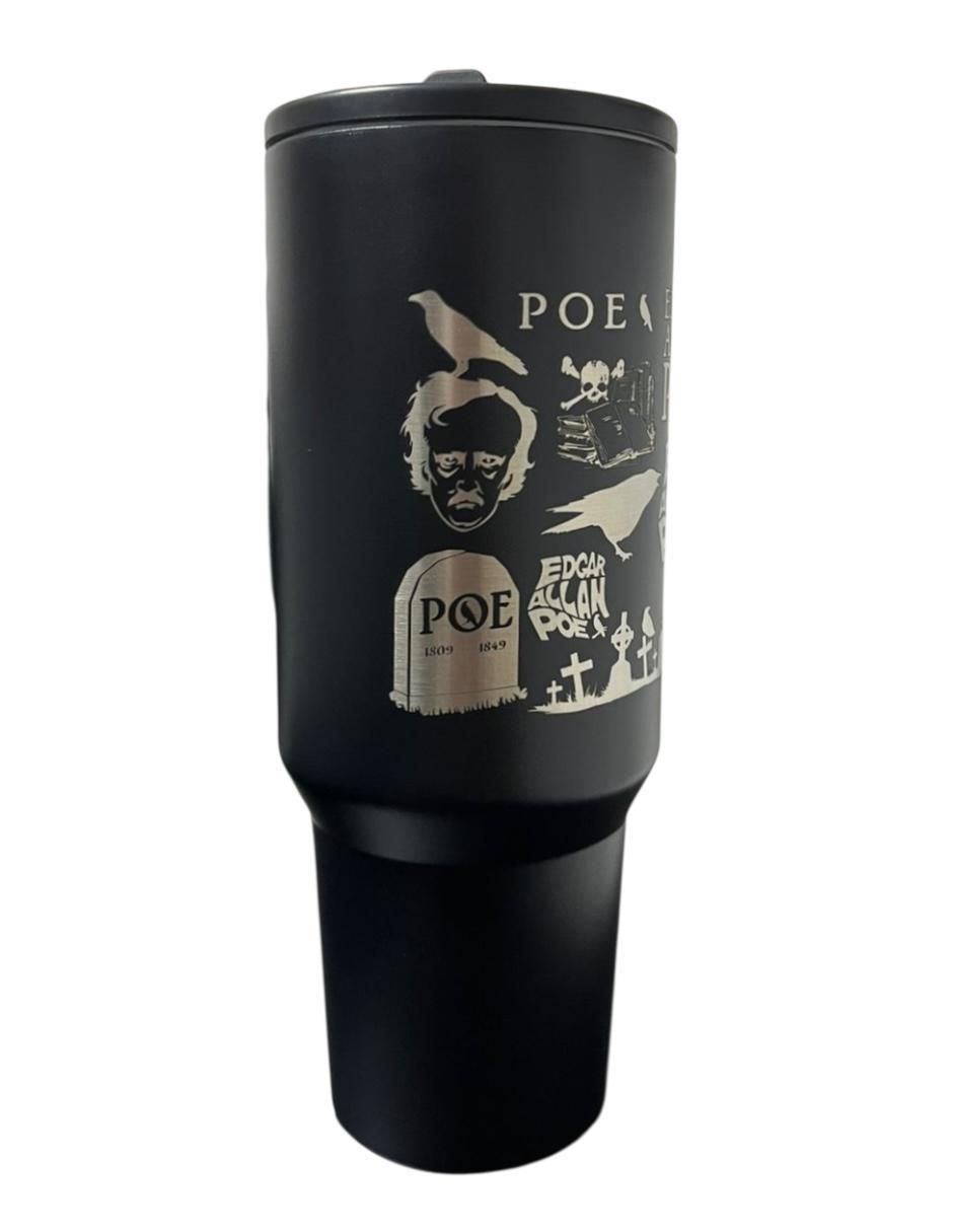 Termo de acero inoxidable Edgar Allan Poe con tapa rosca 1.2 L 4