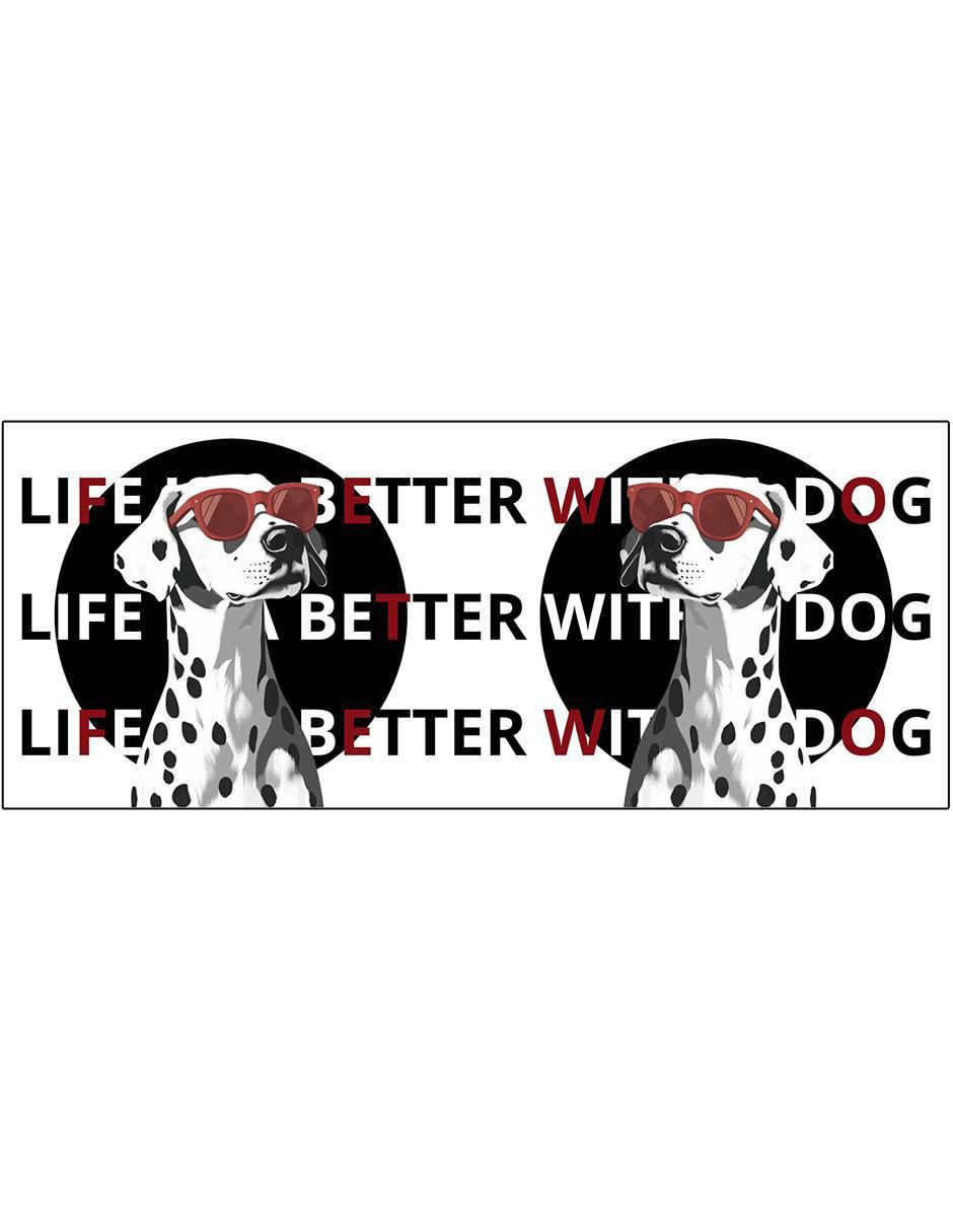 Termo de acero inoxidable Perro Dalmata con tapa a presión 590 ml 4