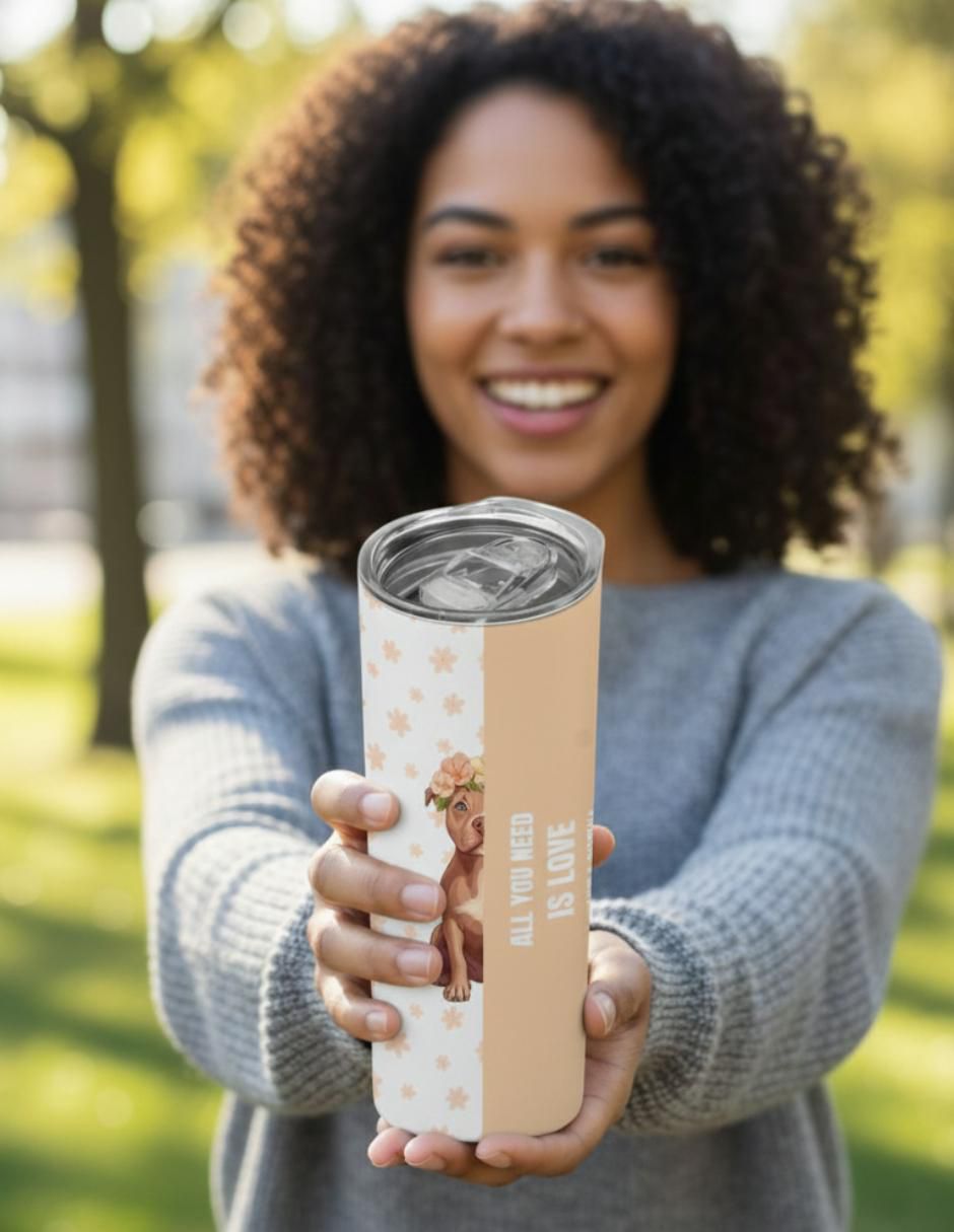Termo de acero inoxidable Perros con tapa a presión 590 ml 3