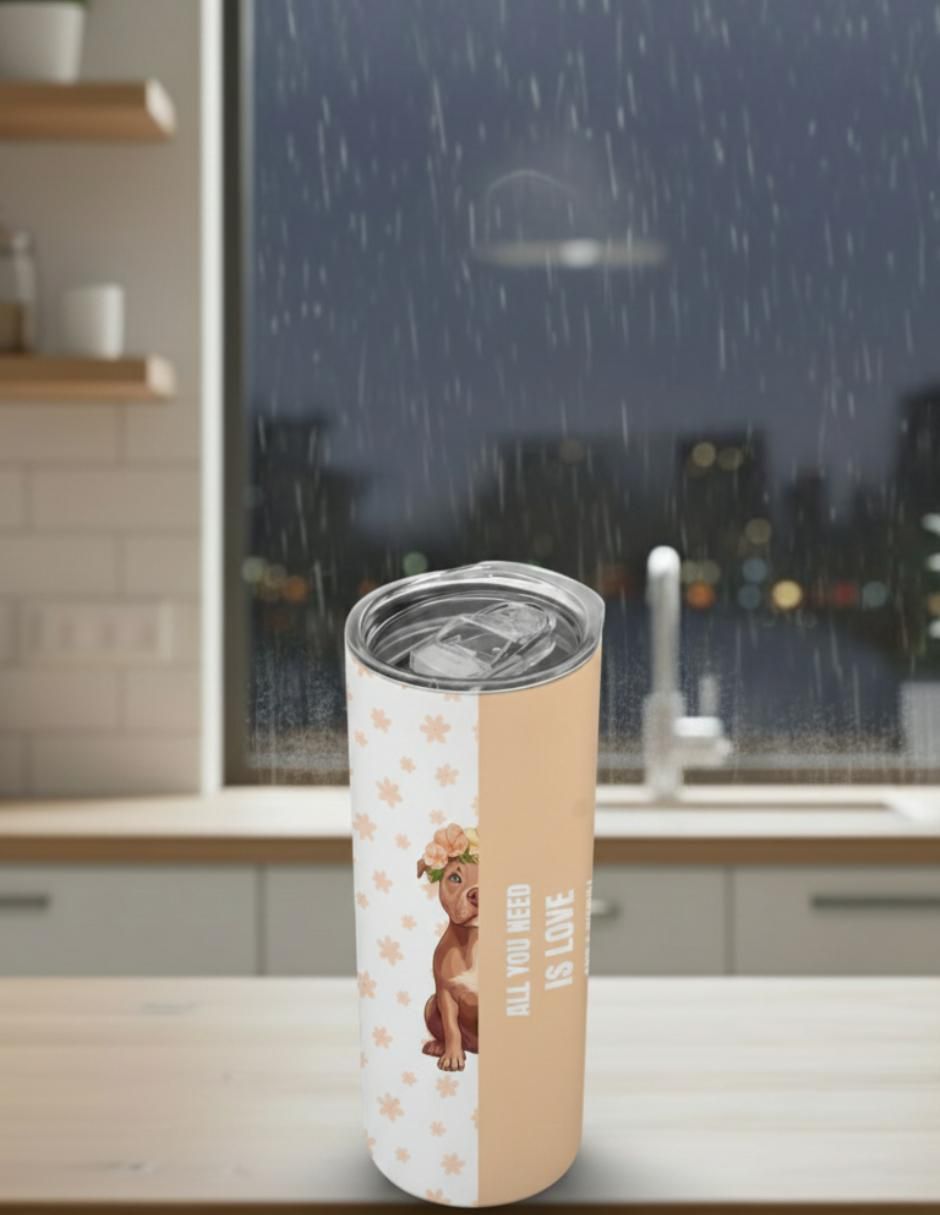Termo de acero inoxidable Perros con tapa a presión 590 ml 4