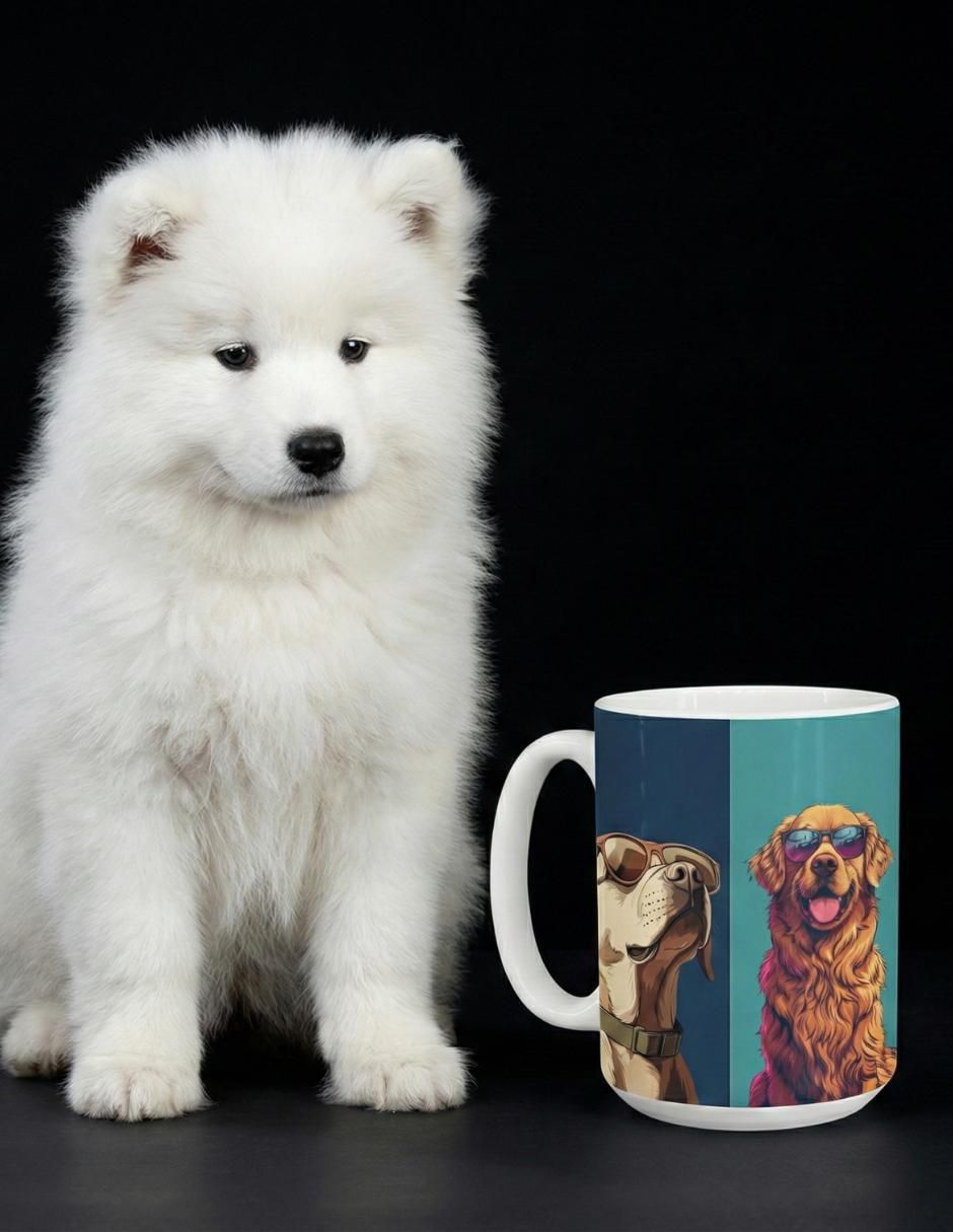 Set de tazas clásica Perros 2 piezas 5