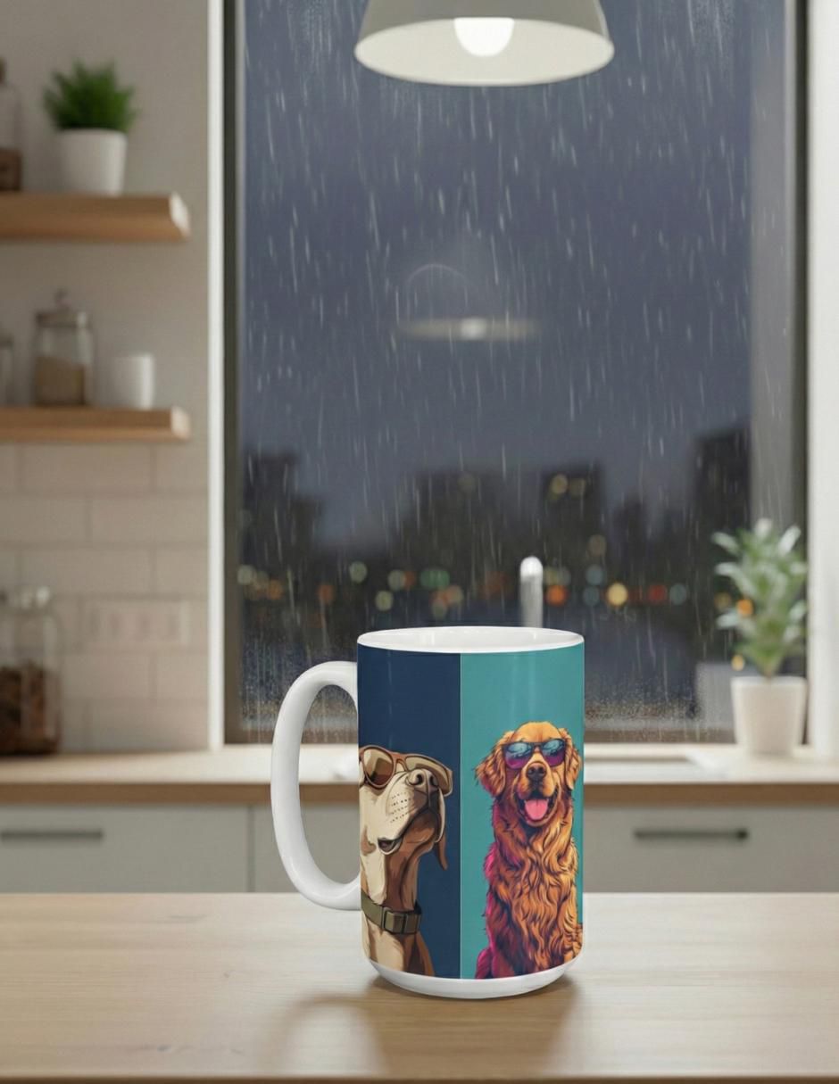 Set de tazas clásica Perros 2 piezas 6