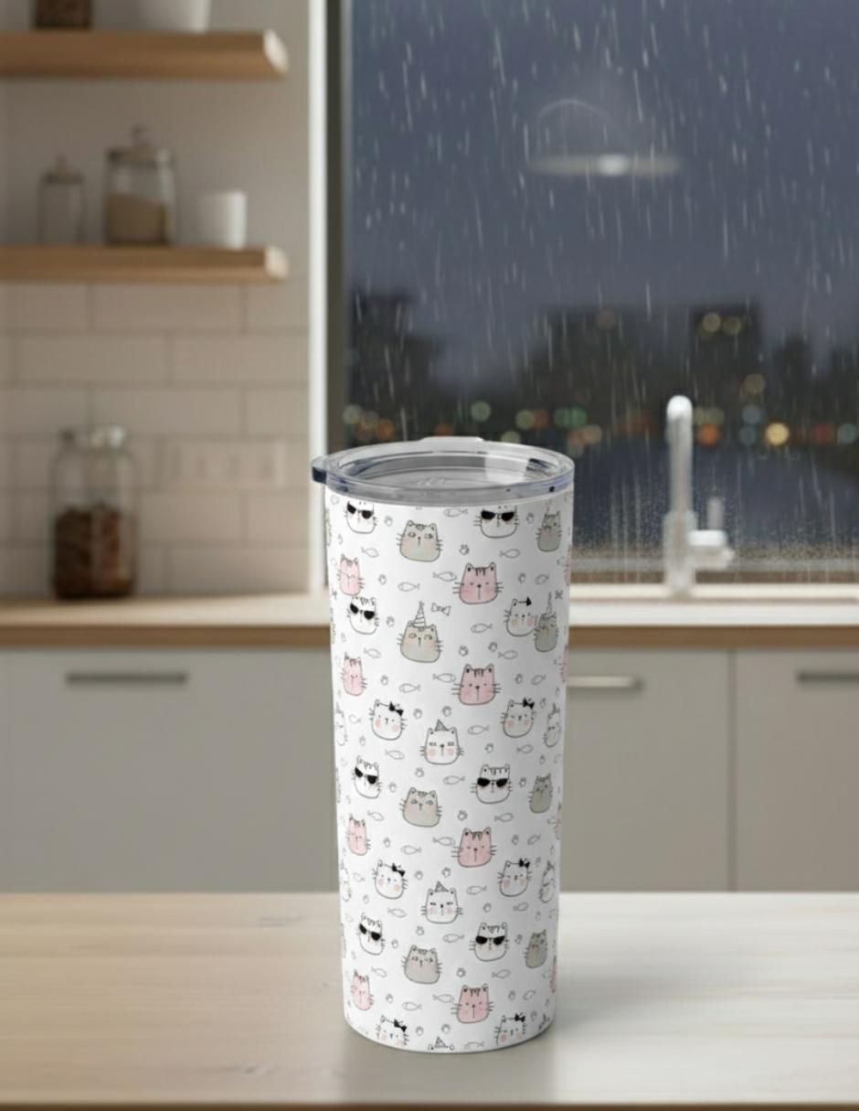 Termo de acero inoxidable con tapa a presión 590 ml 4