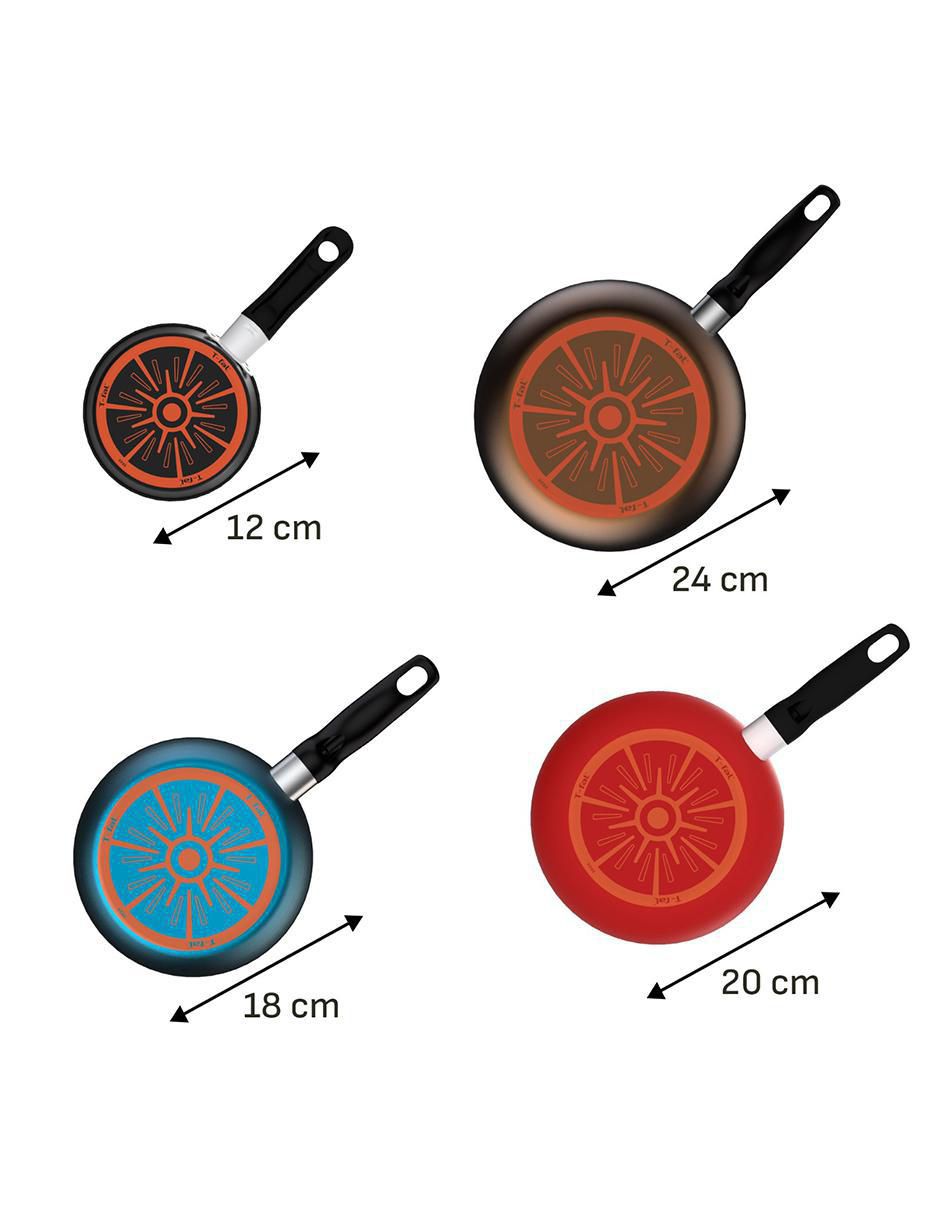 Set de sartenes de aluminio 4 piezas 5