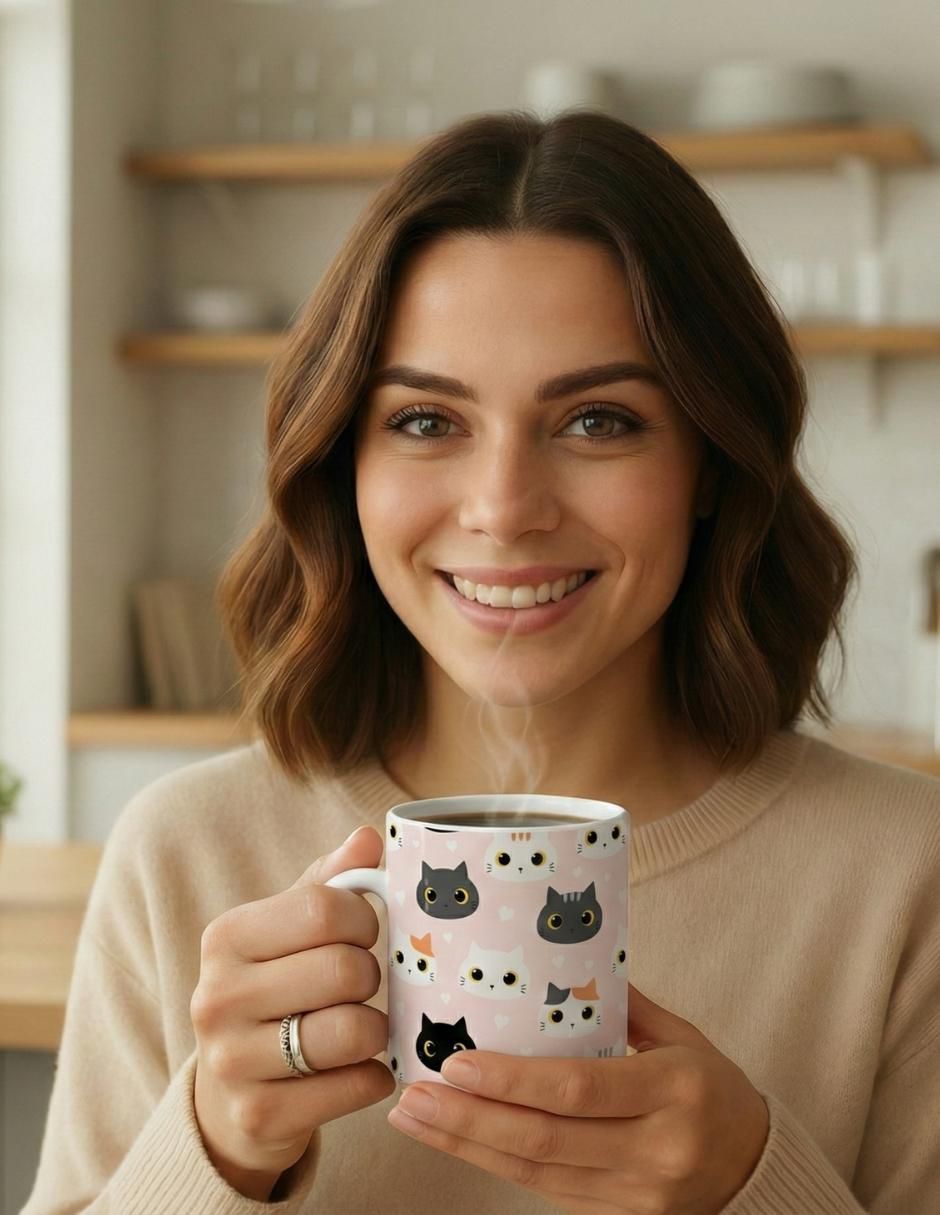 Taza americana Gatos 4