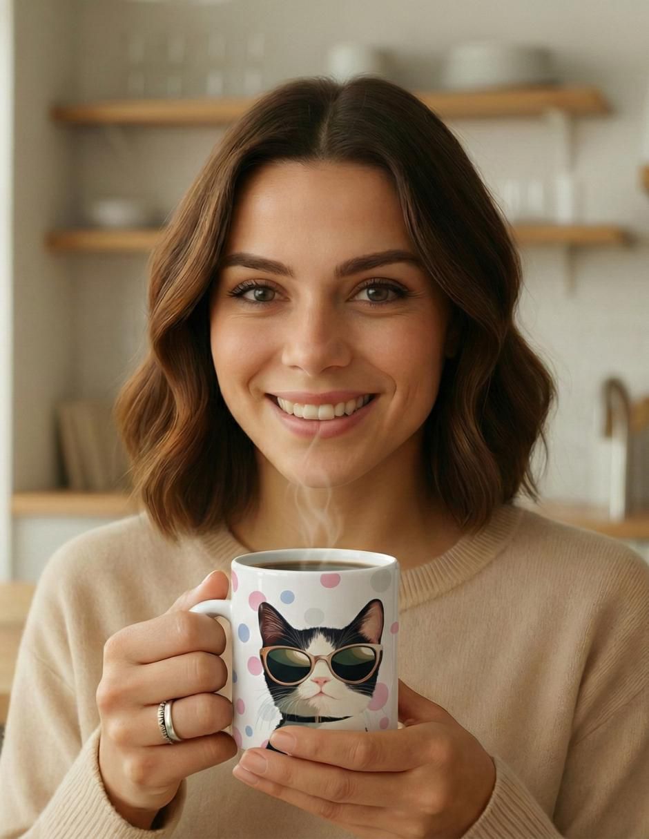 Taza americana Gatos 4