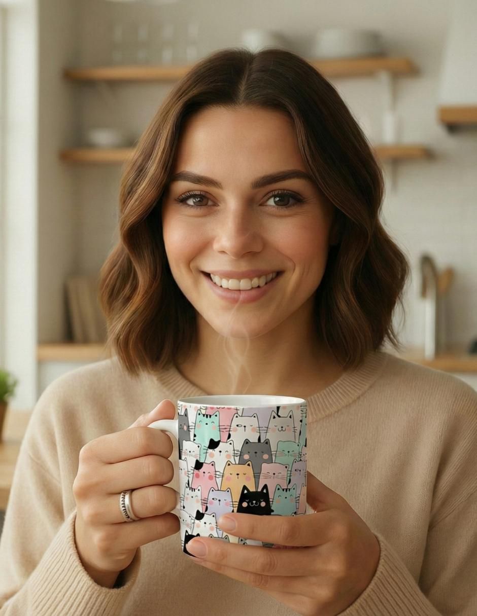Taza americana Gatos 3