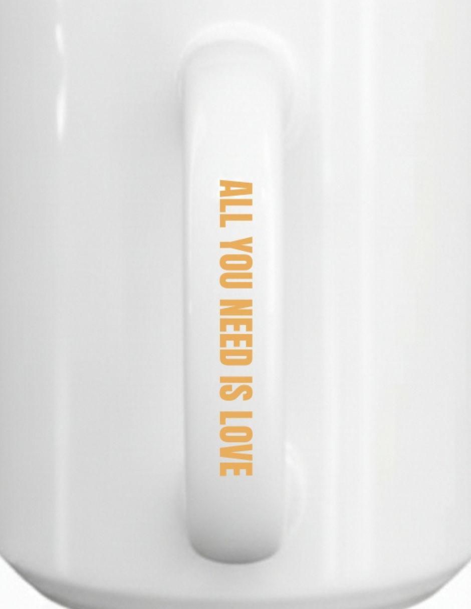 Set de tazas clásicas All You Need Is Love 2 piezas 2