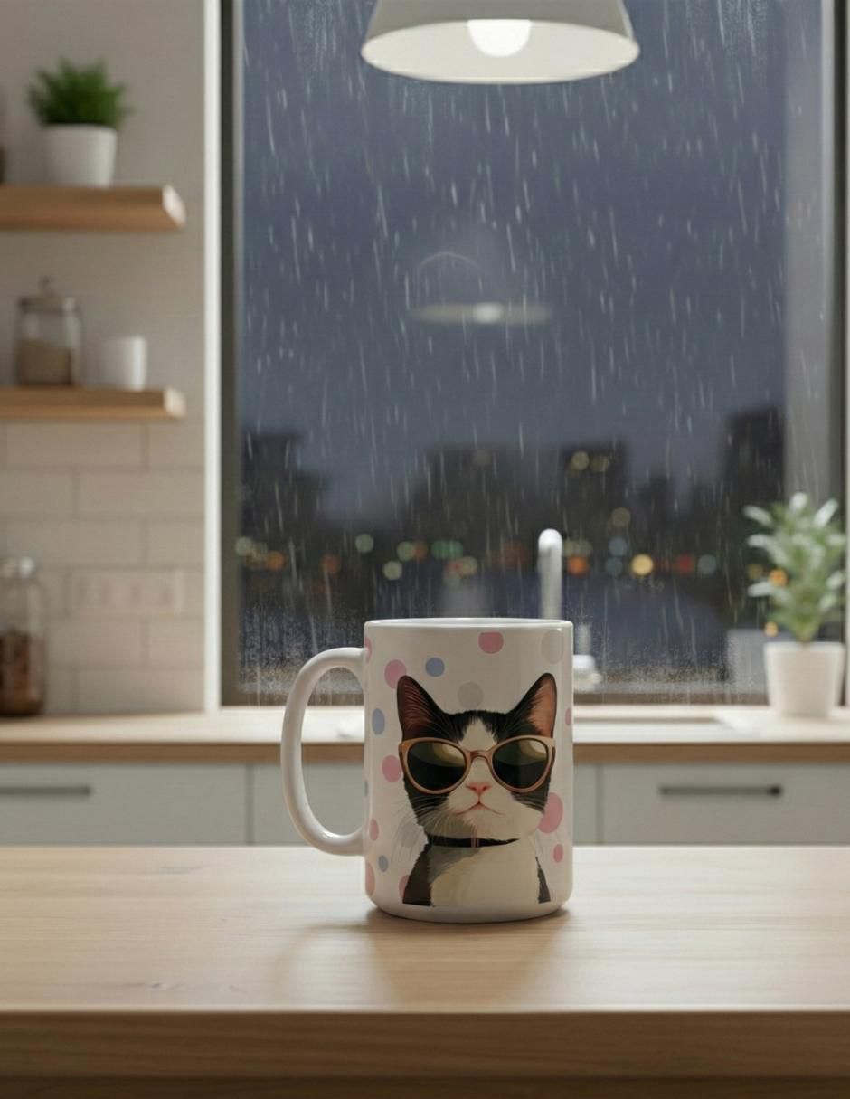 Set de tazas americana Gatos 2 piezas 3