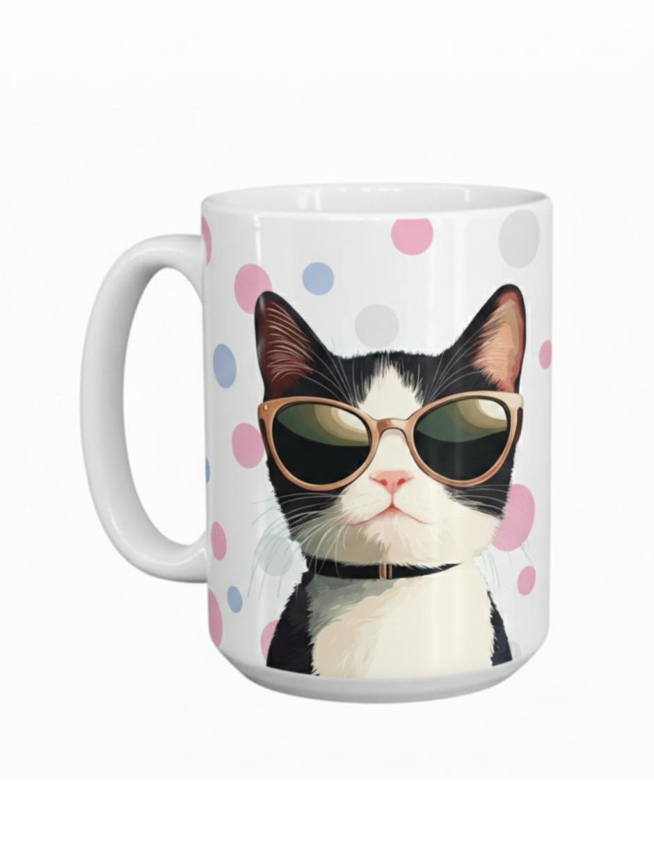 Set de tazas americana Gatos 2 piezas 4