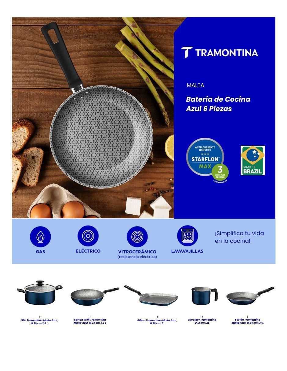 Batería de cocina malta de aluminio antiadherente sin PFOA 6 piezas 6