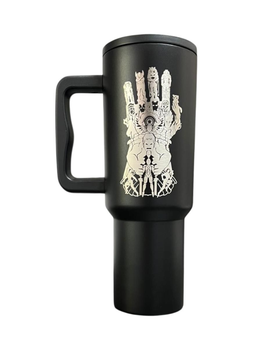 Termo de acero inoxidable Super Heroes con tapa rosca 1.2 L