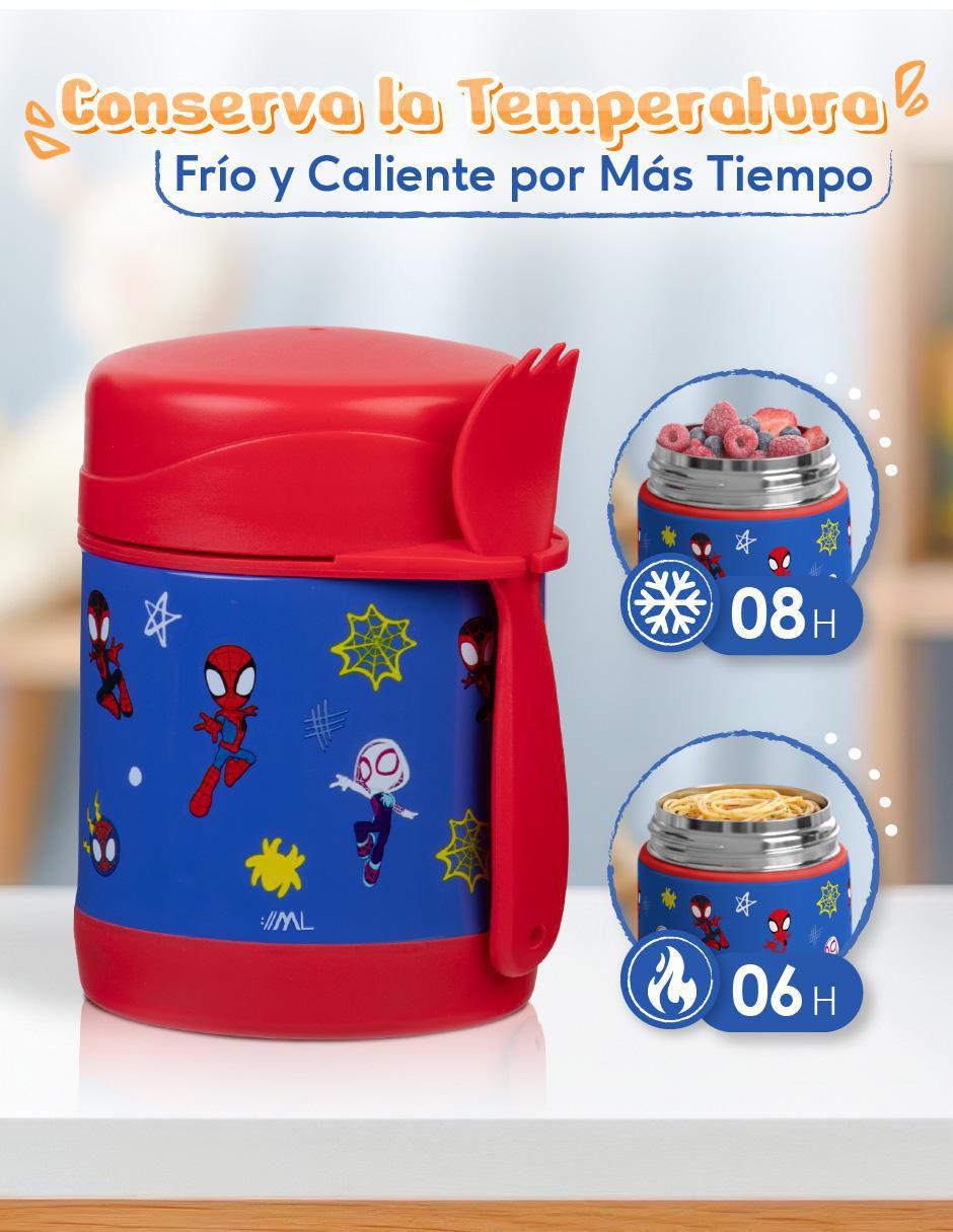 Contenedor Spidey de acero inoxidable 2 piezas 2