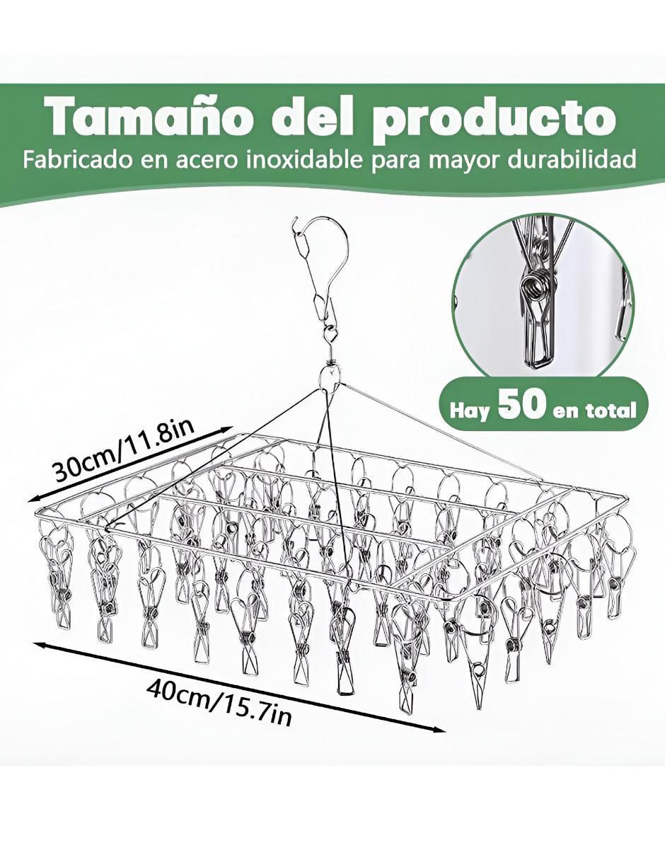 Set tendedero portátil de metal 2 4