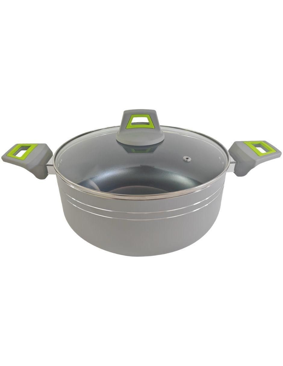 Batería de cocina RK1595GV de aluminio antiadherente minerales naturales 12 piezas 5