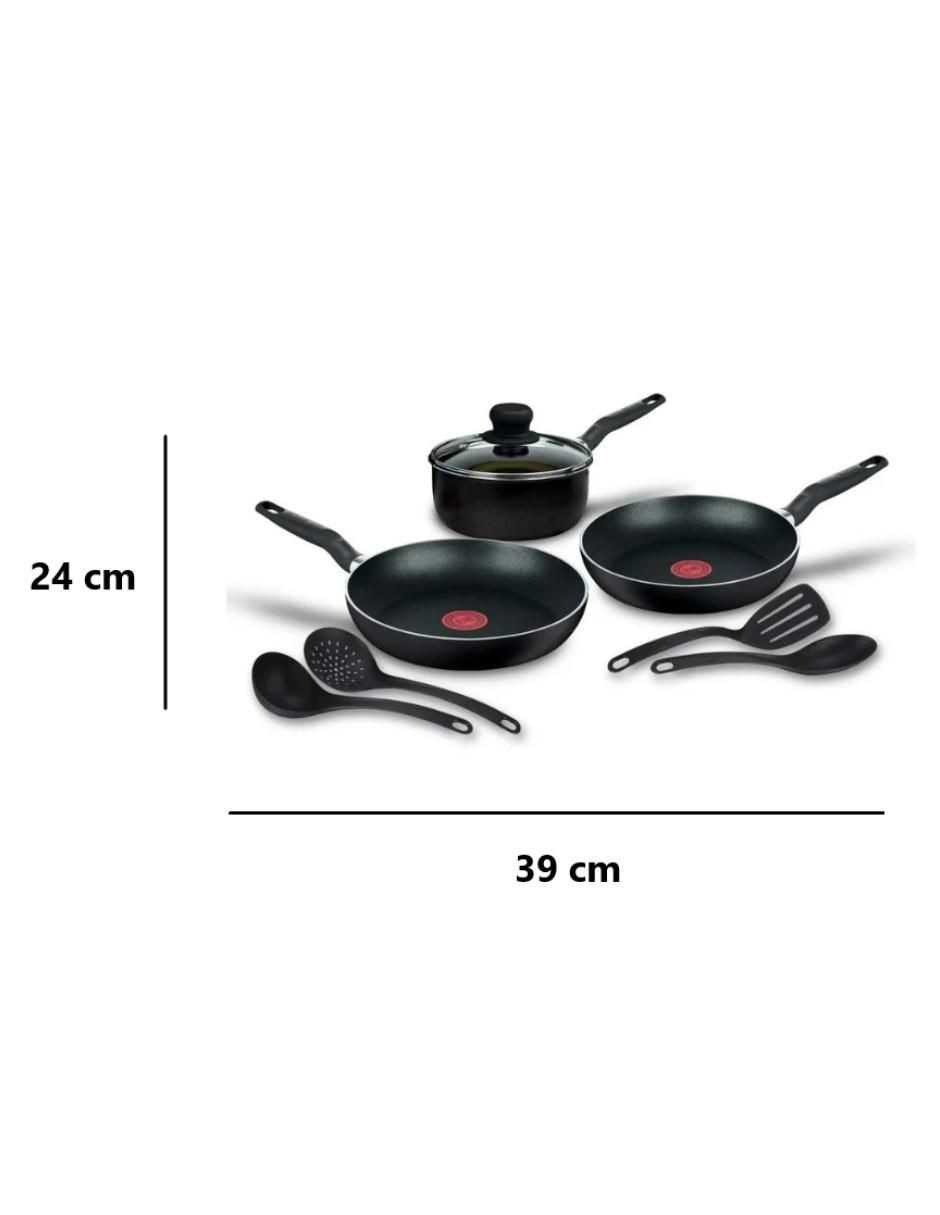 Batería de cocina de aluminio antiadherente Easy Plus 8 piezas 6