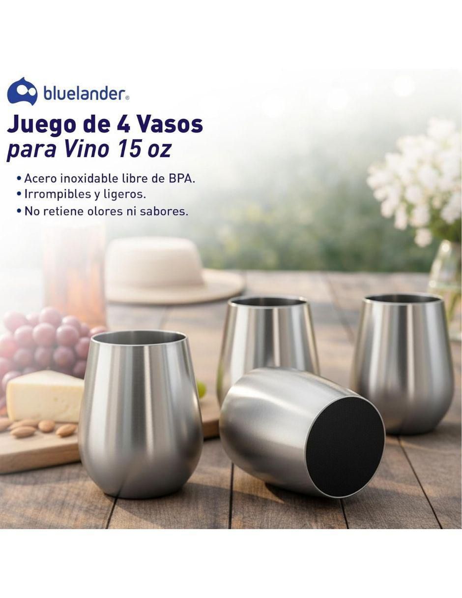 Set de vasos para vino con 4 piezas 2