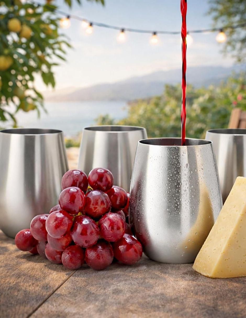 Set de vasos para vino con 4 piezas 4