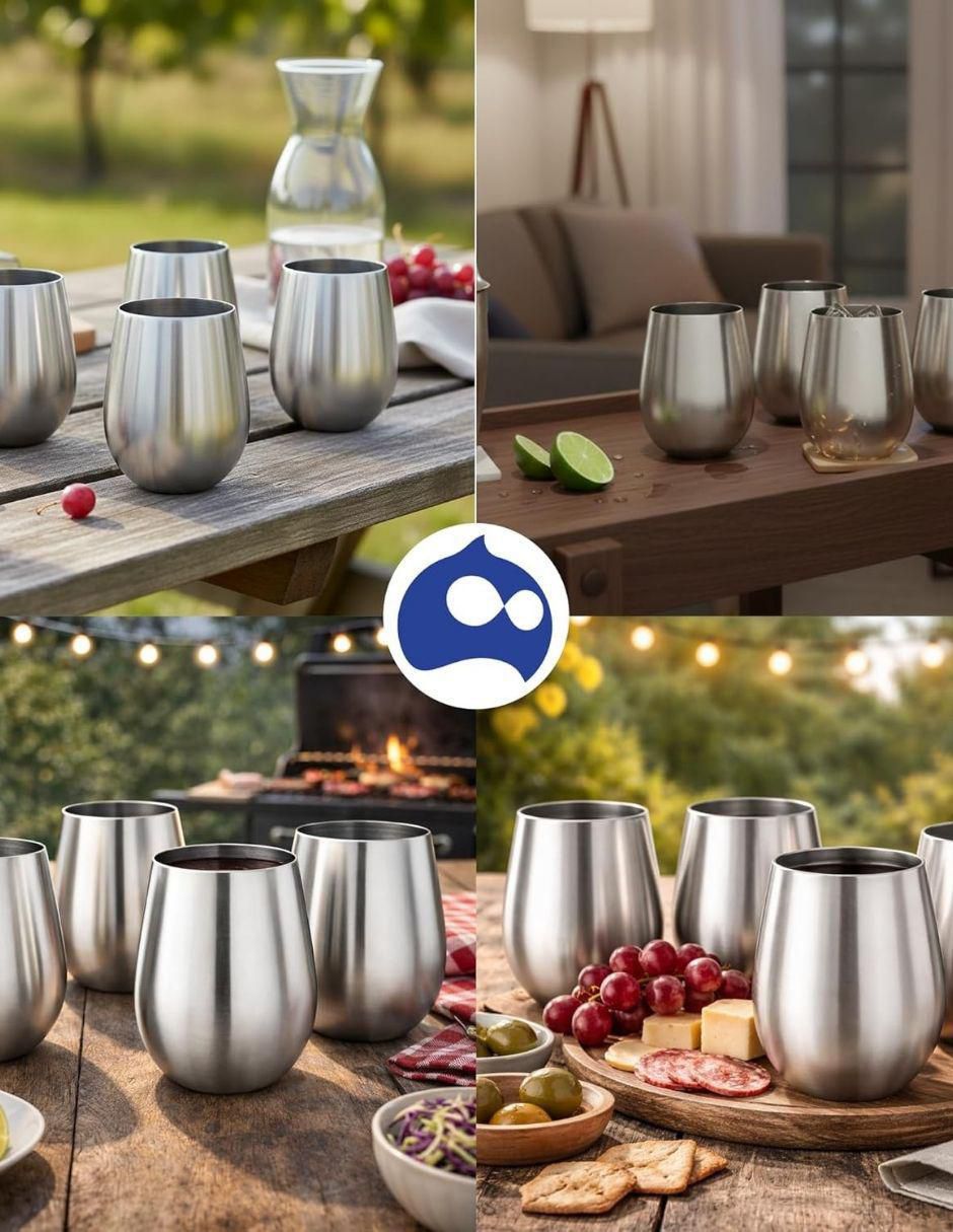 Set de vasos para vino con 4 piezas 5