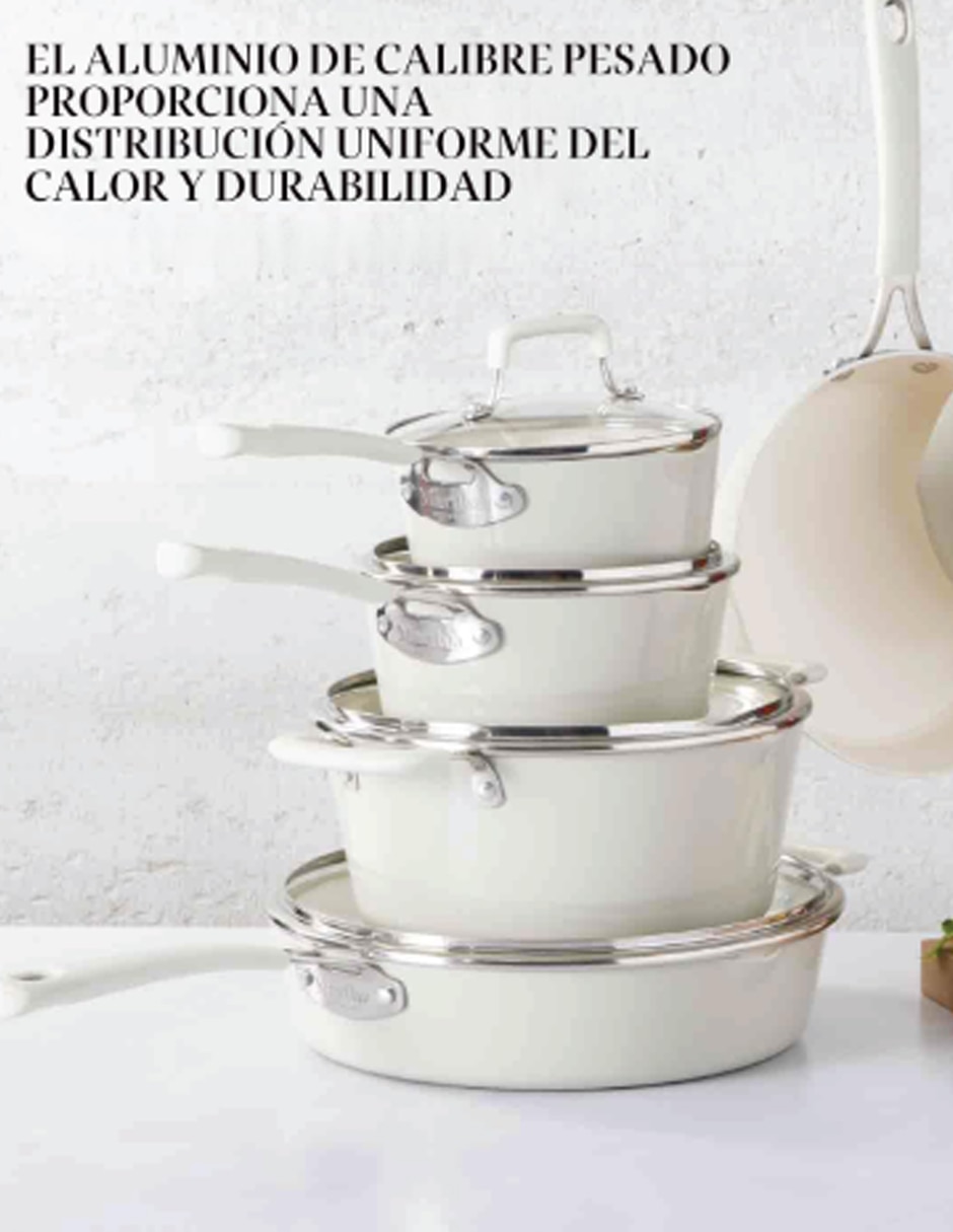 Batería de cocina 162092 de aluminio antiadherente cerámica 10 piezas 3
