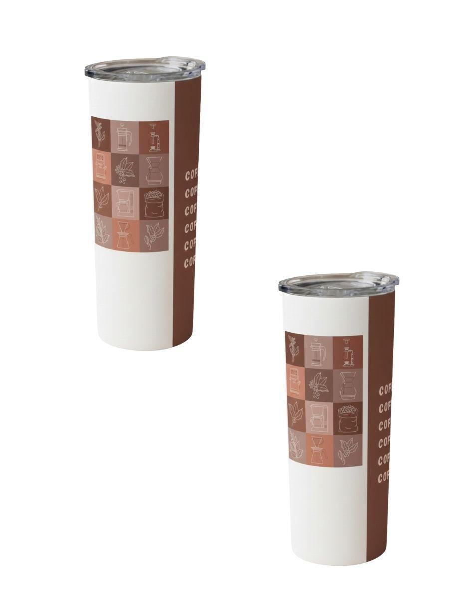 Termo infusor de acero inoxidable con tapa a presión 590 ml