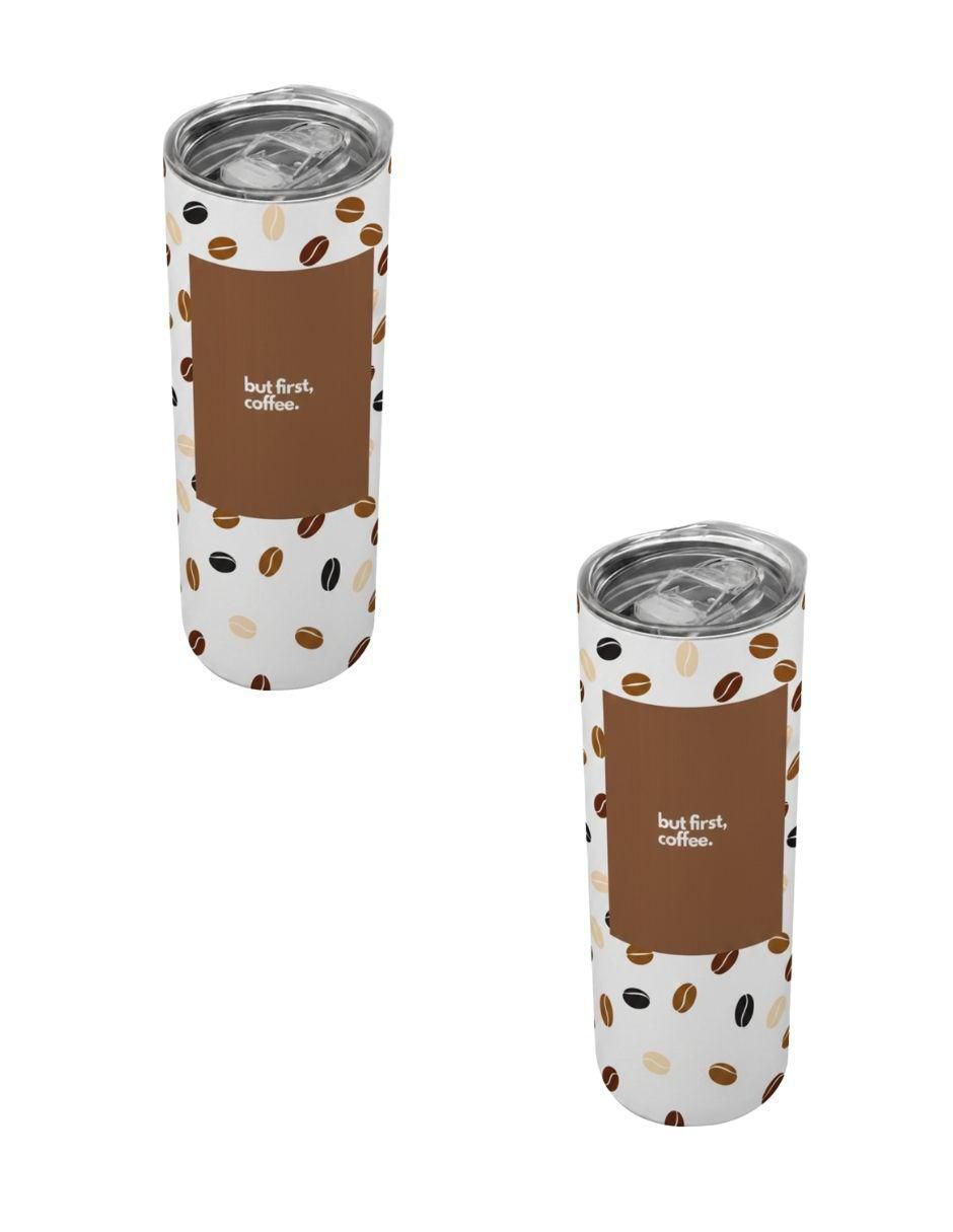 Set termo de acero inoxidable con tapa a presión 590 ml Set termo de acero inoxidable con tapa a presión 590 ml