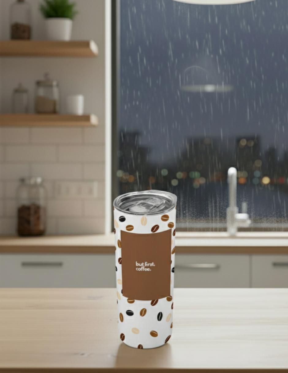 Termo de acero inoxidable con tapa a presión 590 ml 2