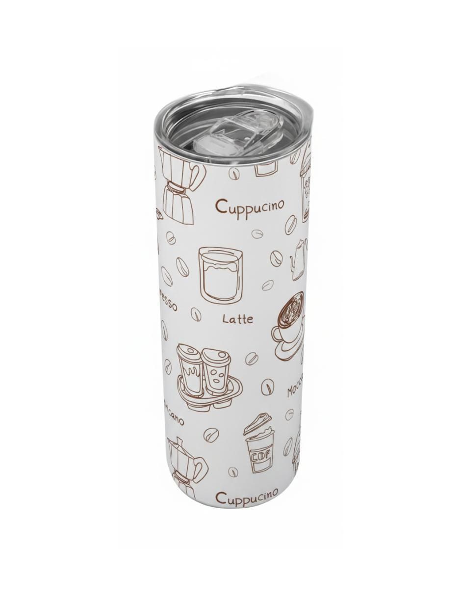 Termo de acero inoxidable con tapa a presión 590 ml