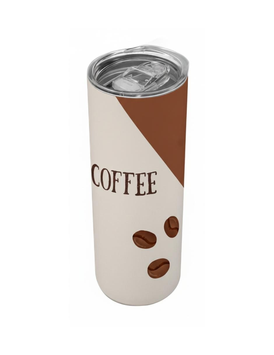 Termo de acero inoxidable con tapa a presión 590 ml