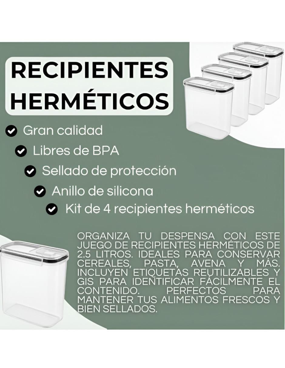 Set contenedores de plástico 4 piezas 3