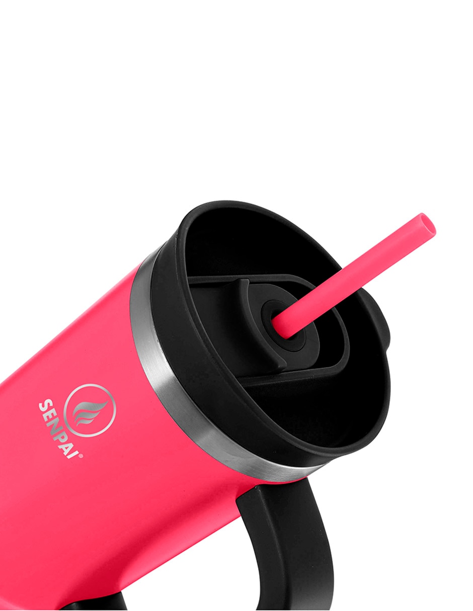 Termo de acero inoxidable Tumbler con tapa flip top 887 ml 2