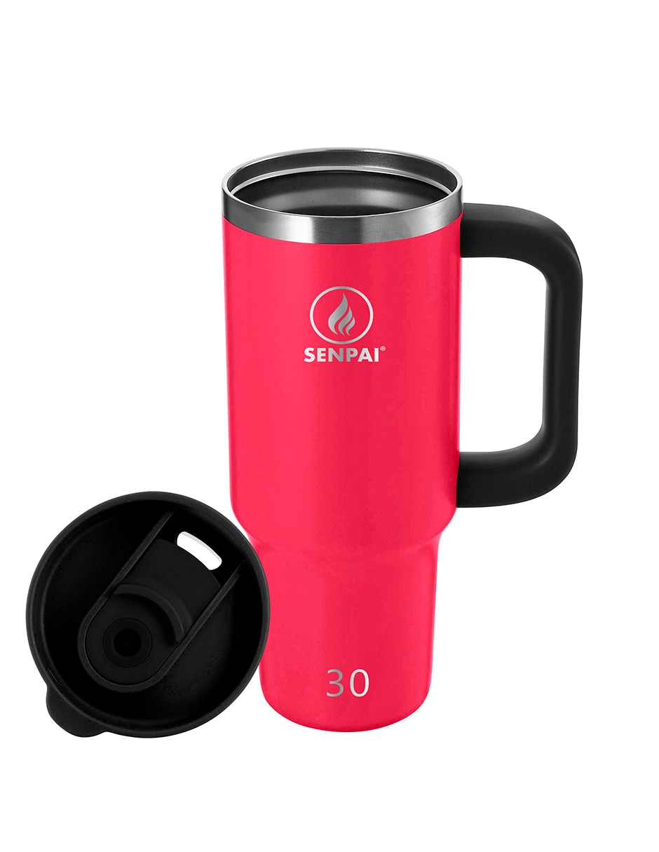 Termo de acero inoxidable Tumbler con tapa flip top 887 ml 3