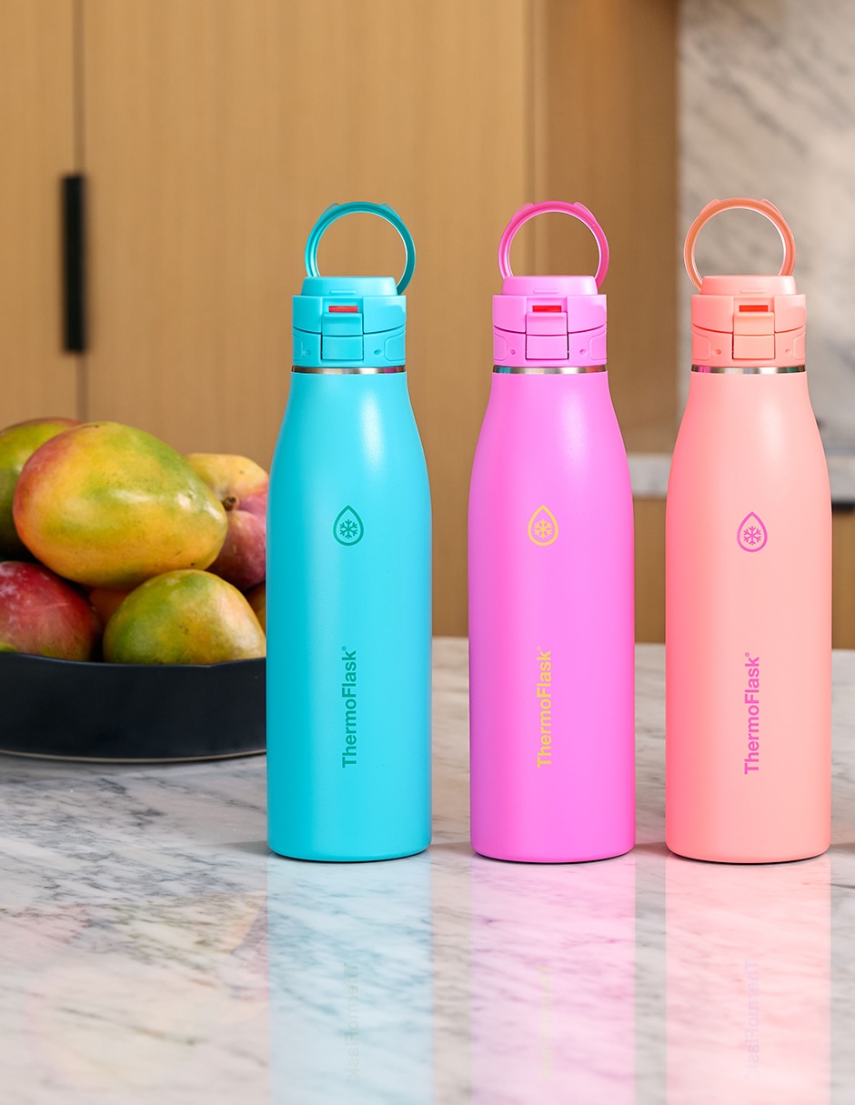 Termo de acero inoxidable traveler 25oz con tapa push pull 750 ml 8