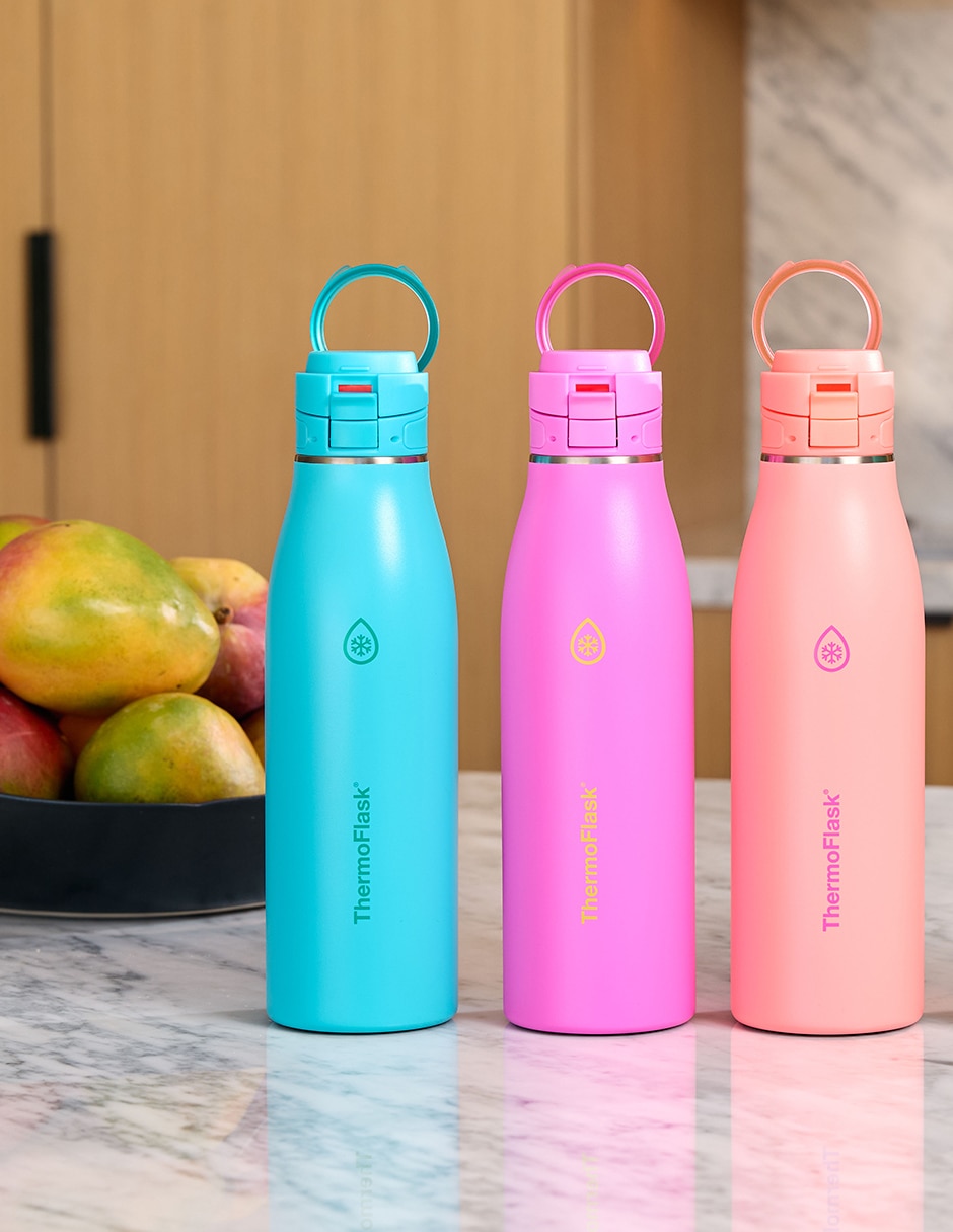 Termo de acero inoxidable traveler 25 oz con tapa push pull 750 ml 9