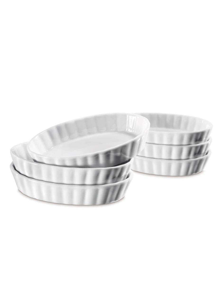 Set ramekin porcelana 6 piezas