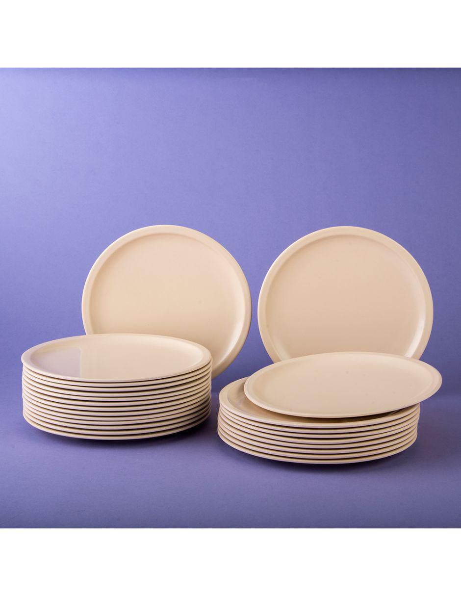 Set platos de melamina 24 piezas 3