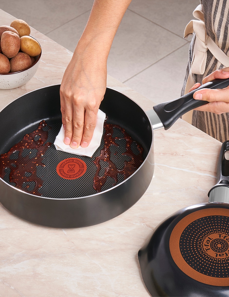 Batería de cocina Supercook de aluminio antiadherente titanio 22 piezas 4