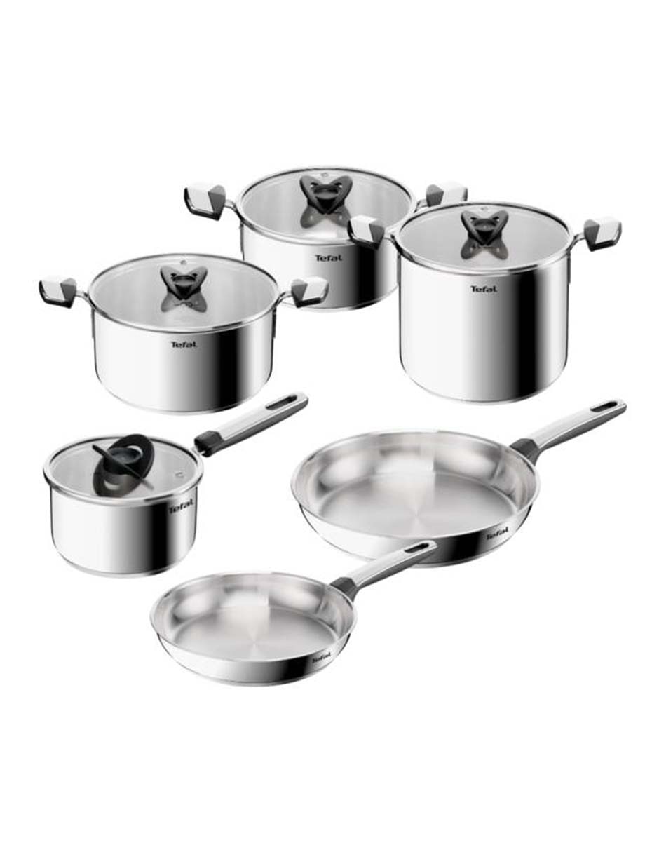 Batería de cocina Emotion + de acero inoxidable 9 piezas