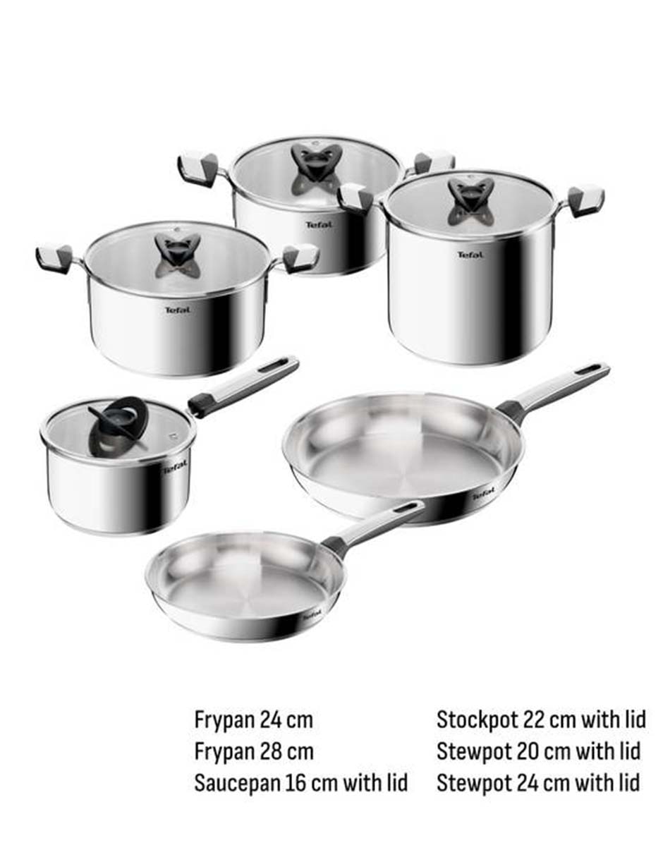 Batería de cocina Emotion + de acero inoxidable 9 piezas 2