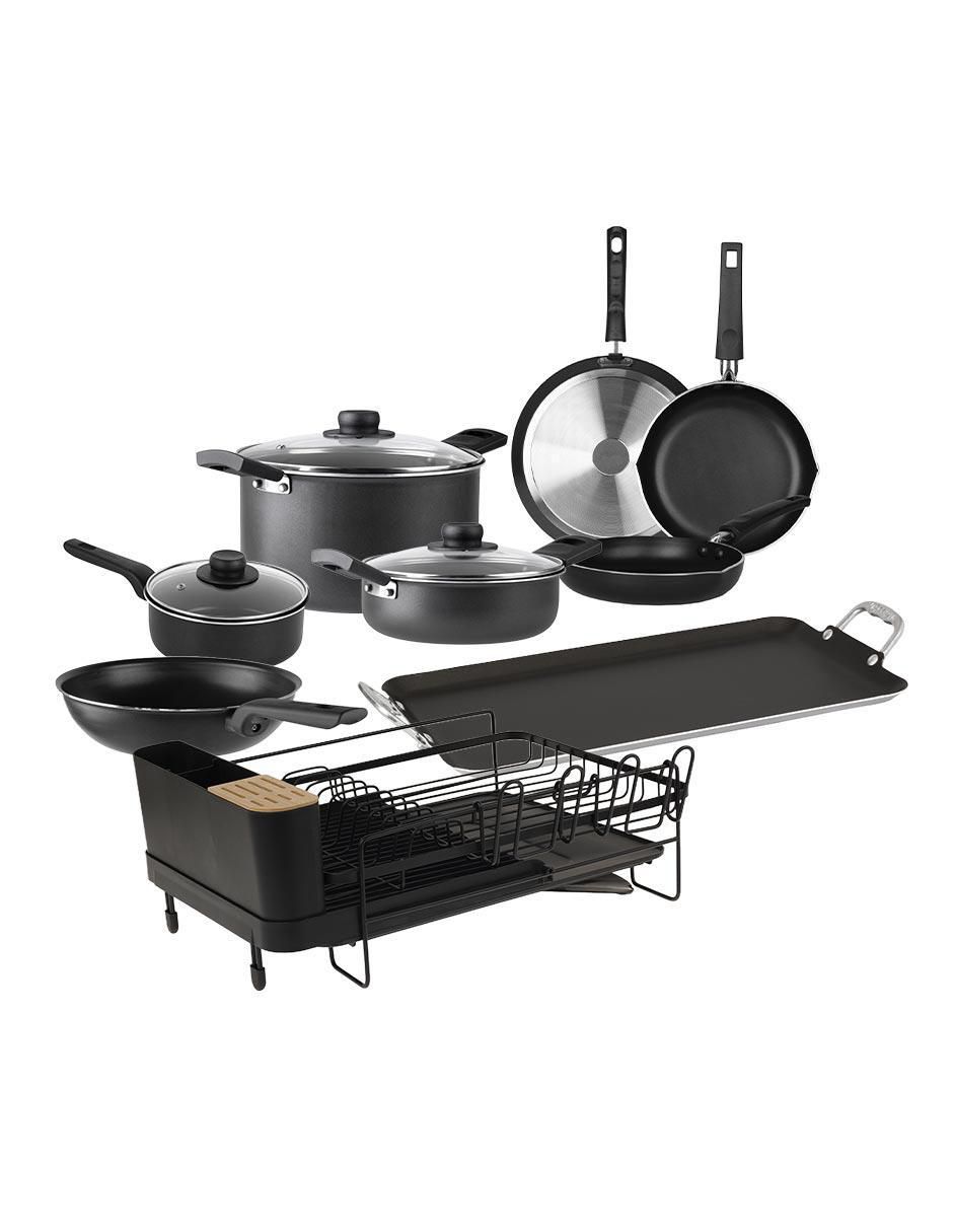 Batería de cocina Esencial de aluminio antiadherente Easy plus 12 piezas