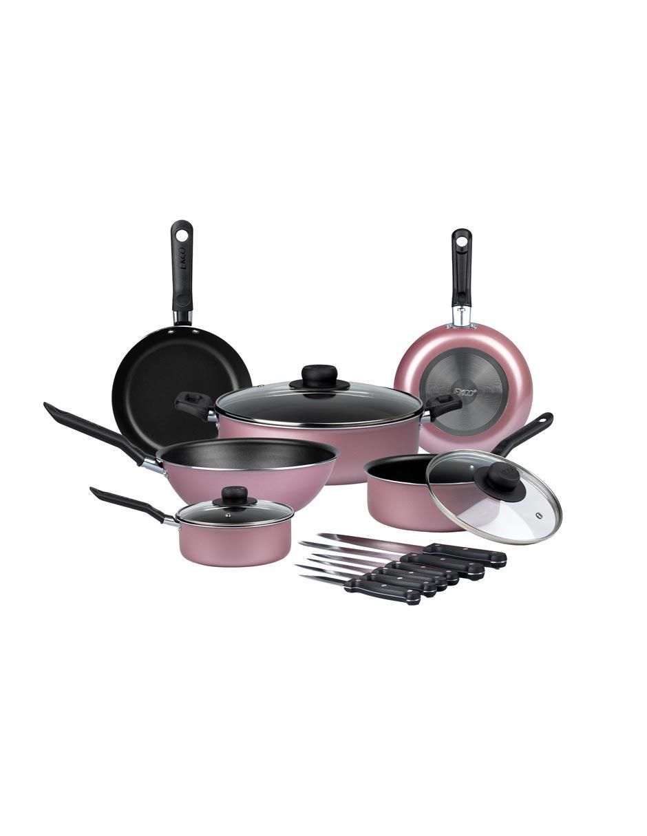 Batería de cocina Serum de aluminio antiadherente convencional 19 piezas 5