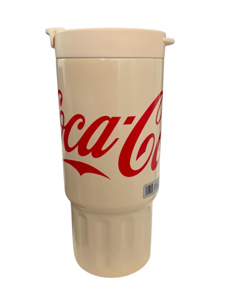 Termo de acero inoxidable Coca Cola con tapa rosca 1.2 L 3